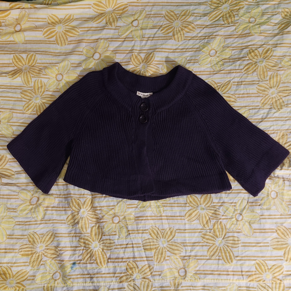 Forever Purple Cropped Cardigan